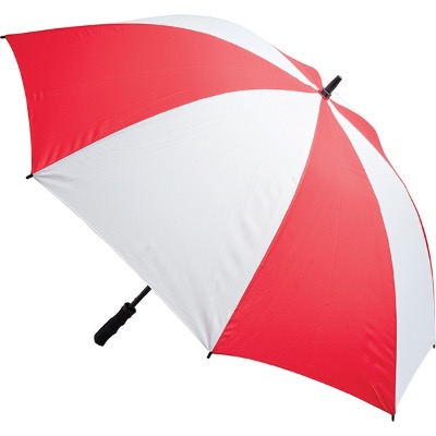 Image of Fibreglass Storm Umbrella - Red and White