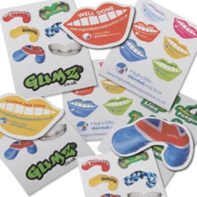 Image of Sheet Of Random Shaped Stickers A7