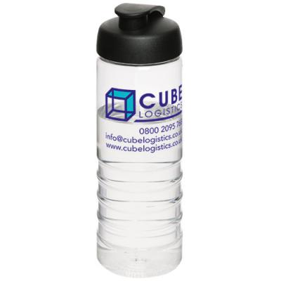 Image of H2O Treble 750 ml flip lid sport bottle